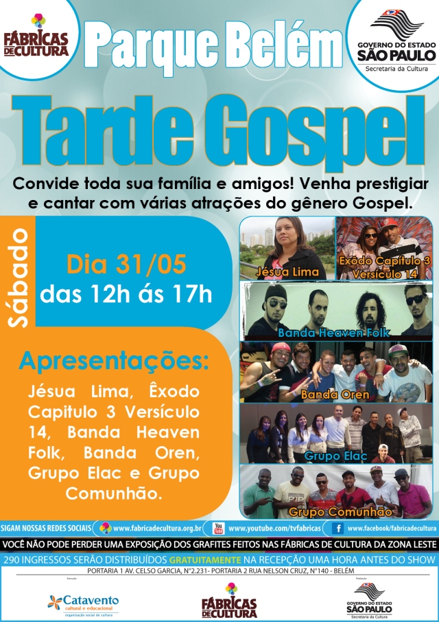 Belém Tarde Gospel 31 de Maio de 2014